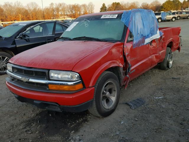 1GCCS195318144964 - 2001 CHEVROLET S TRUCK S1 RED photo 2