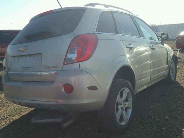 3GNAL3EK3ES597689 - 2014 CHEVROLET CAPTIVA LT TAN photo 4