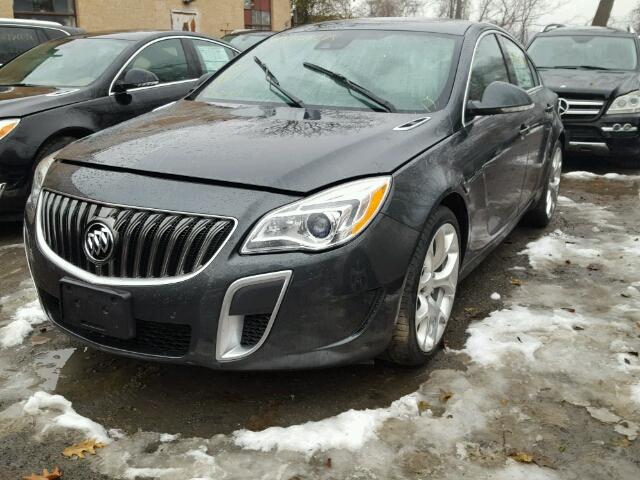 2G4GT5GXXH9159661 - 2017 BUICK REGAL GS GRAY photo 2