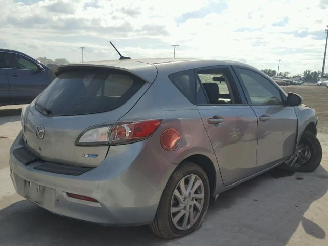 JM1BL1M70C1645890 - 2012 MAZDA 3 I SILVER photo 4