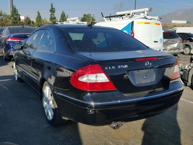 WDBTJ56H47F228741 - 2007 MERCEDES-BENZ CLK 350 BLACK photo 3