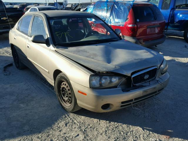 KMHDN45D32U276279 - 2002 HYUNDAI ELANTRA GL GOLD photo 1