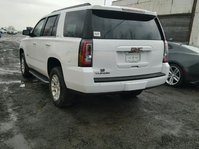 1GKS1BKC5HR180323 - 2017 GMC YUKON SLT WHITE photo 3