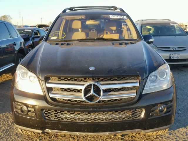 4JGBF71E67A093018 - 2007 MERCEDES-BENZ GL 450 4MA BLACK photo 9