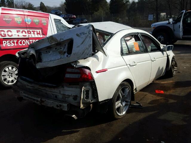 19UUA66277A005566 - 2007 ACURA TL WHITE photo 4