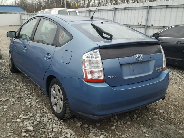 JTDKB22U067060441 - 2006 TOYOTA PRIUS BLUE photo 3