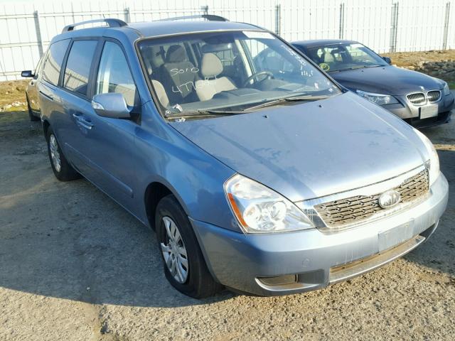 KNDMG4C75C6477666 - 2012 KIA SEDONA LX BLUE photo 1