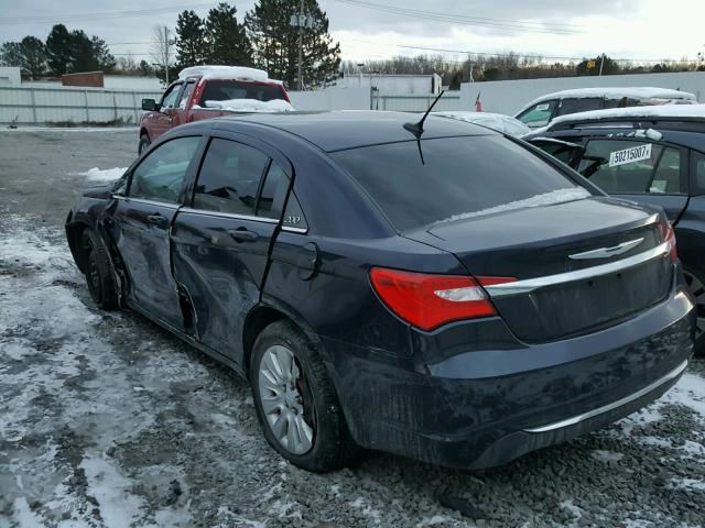 1C3CCBABXCN295863 - 2012 CHRYSLER 200 LX BLUE photo 3