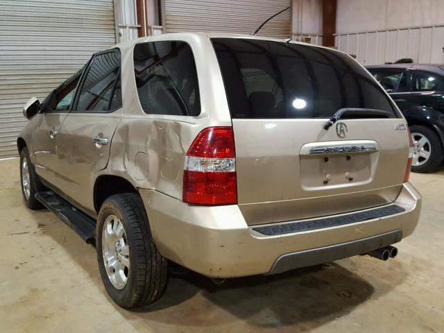 2HNYD18212H535849 - 2002 ACURA MDX TAN photo 3