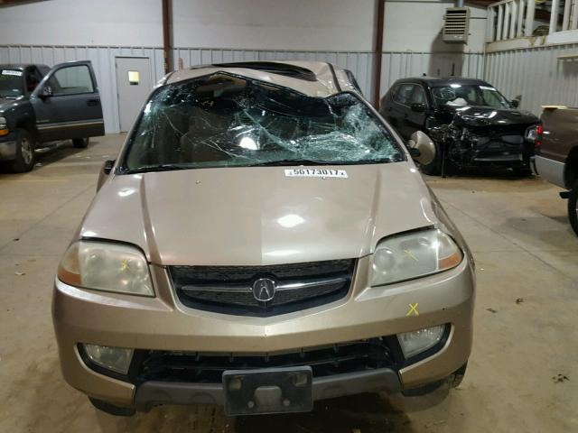 2HNYD18212H535849 - 2002 ACURA MDX TAN photo 9