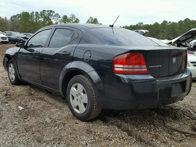 1B3LC46K98N104510 - 2008 DODGE AVENGER SE BLACK photo 3