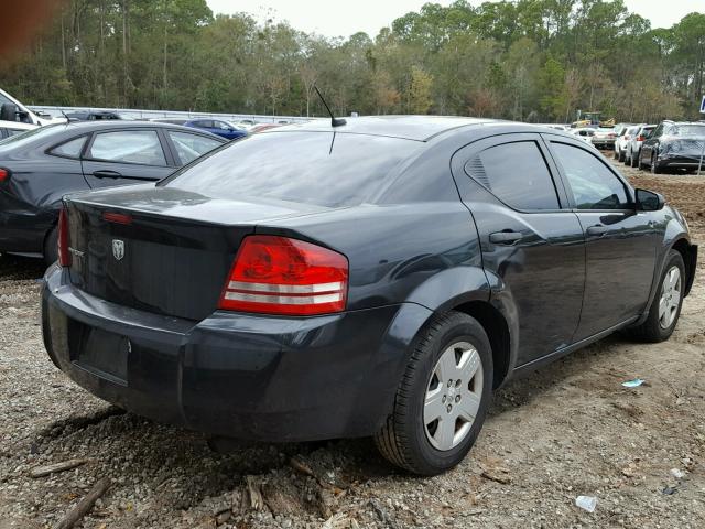 1B3LC46K98N104510 - 2008 DODGE AVENGER SE BLACK photo 4