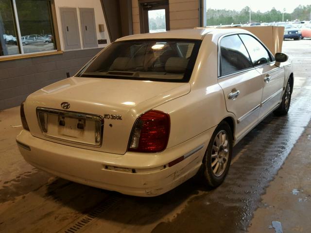 KMHFU45E15A402651 - 2005 HYUNDAI XG 350 WHITE photo 4