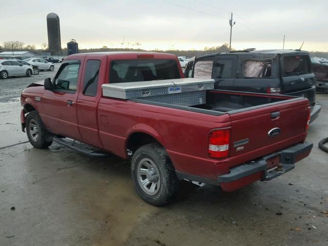 1FTYR44U18PA77203 - 2008 FORD RANGER SUP RED photo 3