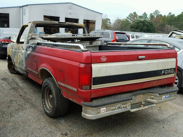 1FTEF15N3SNA48242 - 1995 FORD F150 RED photo 3