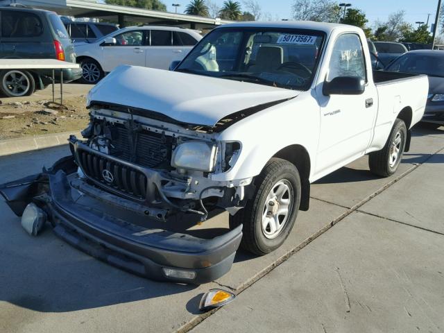 5TENL42N13Z184687 - 2003 TOYOTA TACOMA WHITE photo 2