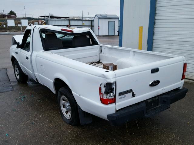 1FTYR10D88PA67711 - 2008 FORD RANGER WHITE photo 3