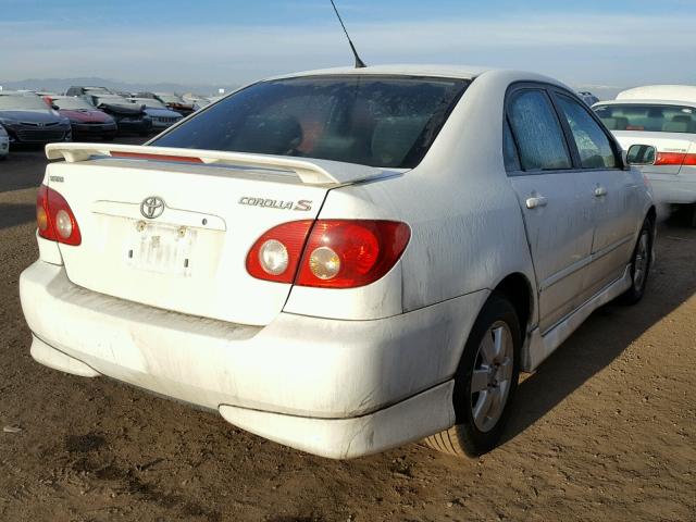 1NXBR32E75Z543074 - 2005 TOYOTA COROLLA CE WHITE photo 4