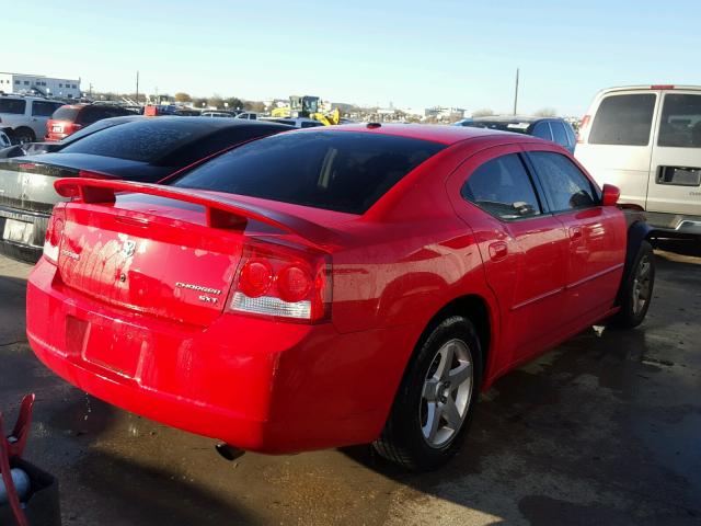 2B3CA3CV0AH175625 - 2010 DODGE CHARGER SX RED photo 4