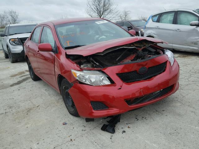 1NXBU4EE0AZ168686 - 2010 TOYOTA COROLLA BA RED photo 1