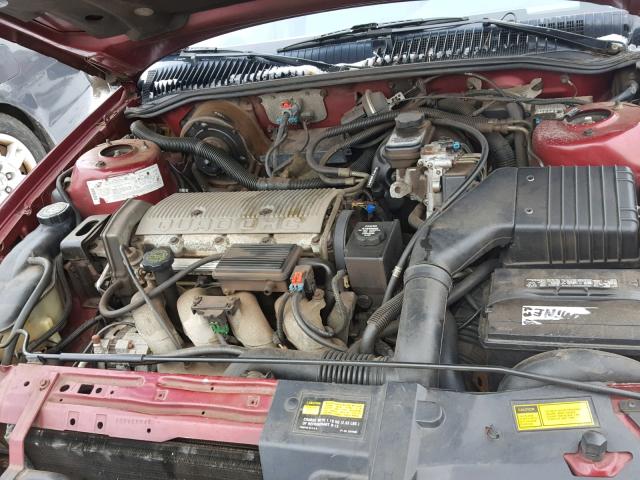 1G2NE543XPM620824 - 1993 PONTIAC GRAND AM S RED photo 7