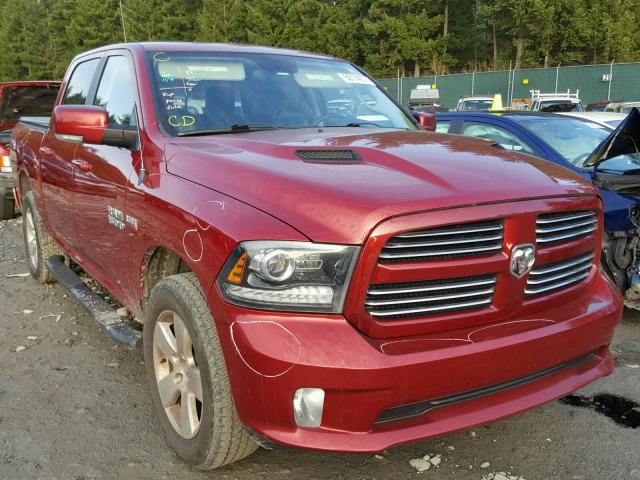 1C6RR7MT9DS626156 - 2013 RAM 1500 SPORT RED photo 1