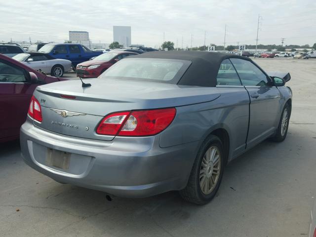 1C3LC45K88N115650 - 2008 CHRYSLER SEBRING SILVER photo 4