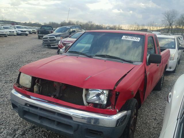 1N6DD26S7YC405290 - 2000 NISSAN FRONTIER K RED photo 2