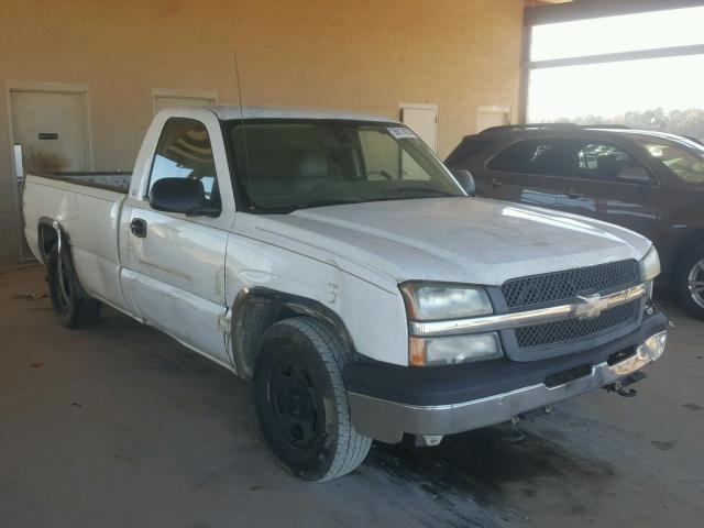 1GCEC14V44Z185650 - 2004 CHEVROLET SILVERADO WHITE photo 1