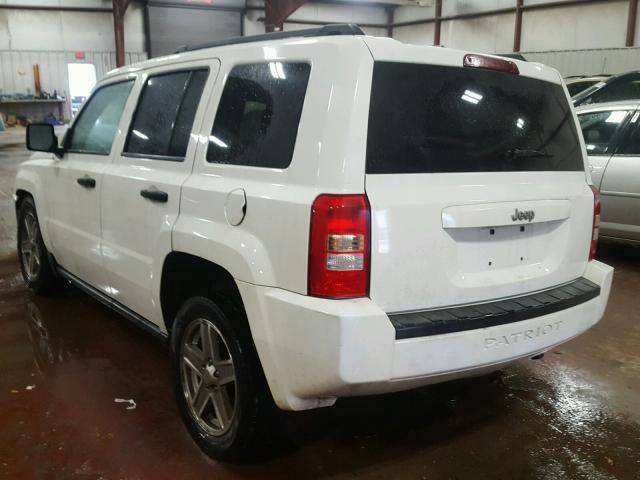 1J8FT28W77D400171 - 2007 JEEP PATRIOT SP WHITE photo 3