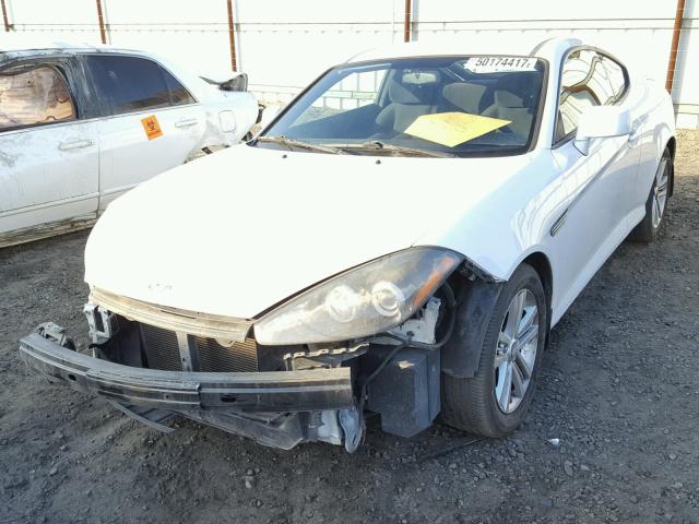 KMHHM66D67U248921 - 2007 HYUNDAI TIBURON GS WHITE photo 2