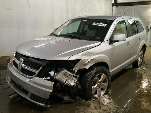 3D4GG57V09T589479 - 2009 DODGE JOURNEY SX SILVER photo 2