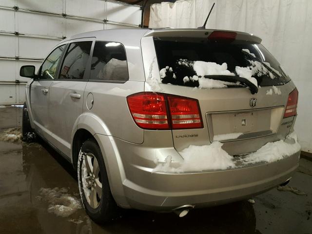 3D4GG57V09T589479 - 2009 DODGE JOURNEY SX SILVER photo 3