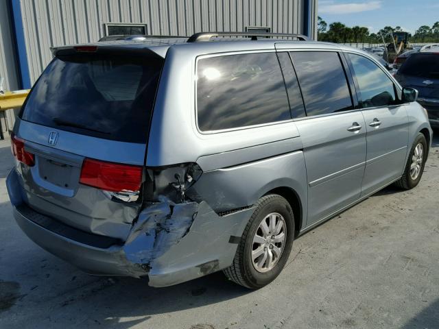 5FNRL38678B019747 - 2008 HONDA ODYSSEY EX TEAL photo 4