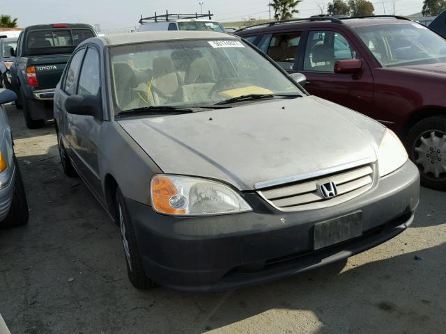 JHMES16583S000635 - 2003 HONDA CIVIC LX SILVER photo 1