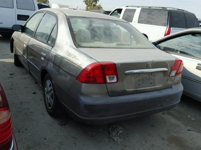 JHMES16583S000635 - 2003 HONDA CIVIC LX SILVER photo 3