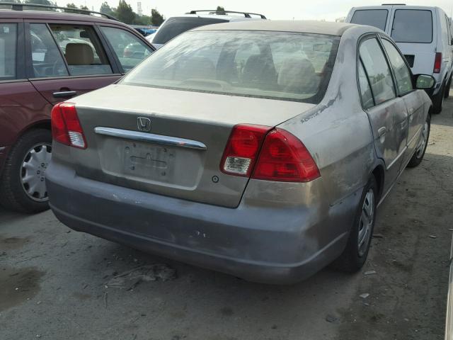 JHMES16583S000635 - 2003 HONDA CIVIC LX SILVER photo 4