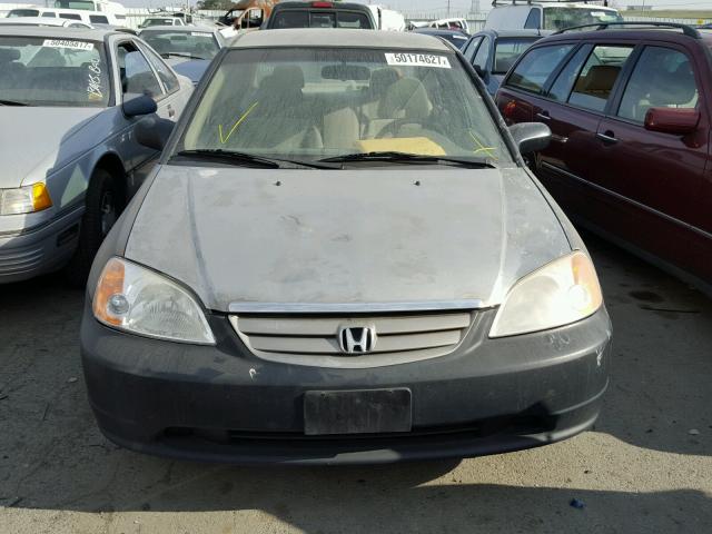 JHMES16583S000635 - 2003 HONDA CIVIC LX SILVER photo 9