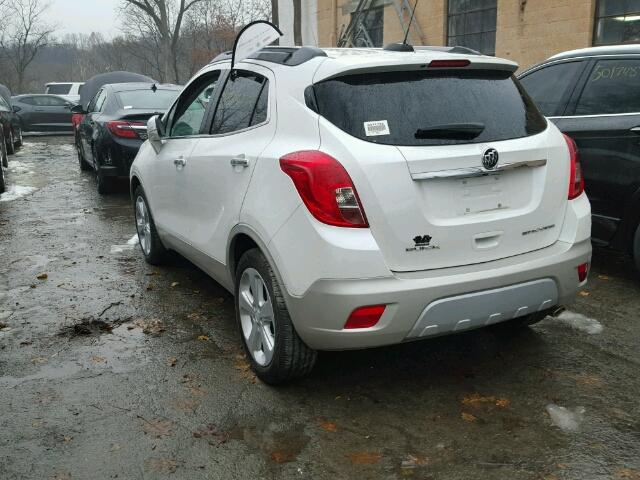 KL4CJASBXFB266440 - 2015 BUICK ENCORE WHITE photo 3