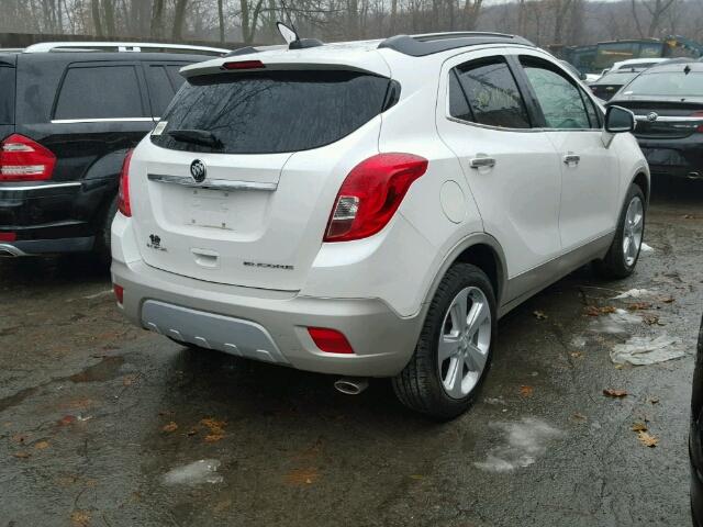 KL4CJASBXFB266440 - 2015 BUICK ENCORE WHITE photo 4