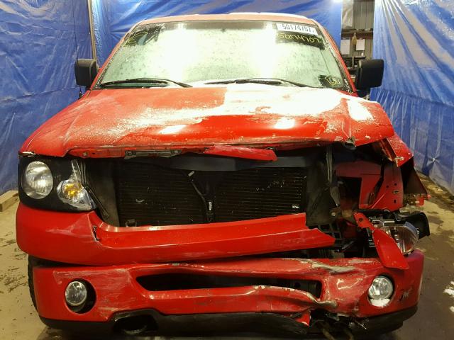 1FTRX14W66FA58465 - 2006 FORD F150 RED photo 9