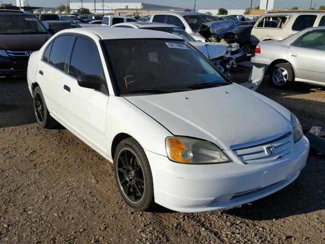 1HGES15581L072012 - 2001 HONDA CIVIC LX WHITE photo 1