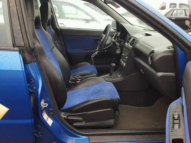 JF1GD74637H501895 - 2007 SUBARU IMPREZA WR BLUE photo 5