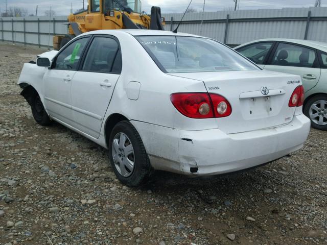 JTDBR32E060061737 - 2006 TOYOTA COROLLA CE WHITE photo 3