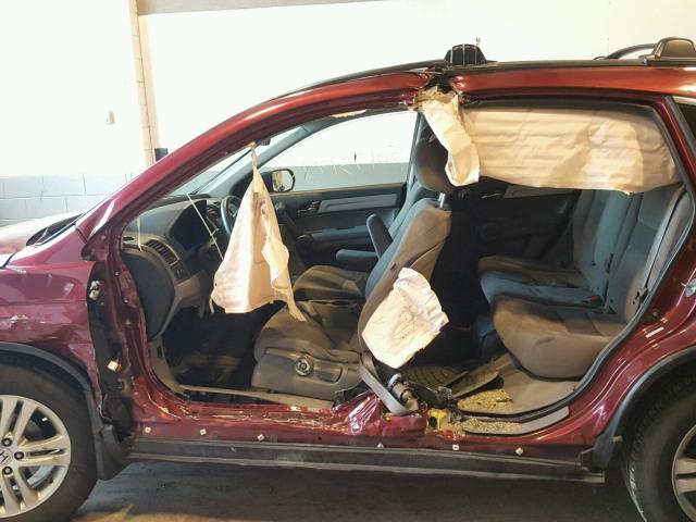 3CZRE4H52AG701839 - 2010 HONDA CR-V EX RED photo 9