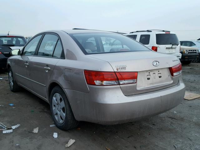 KMHET46C06A080789 - 2006 HYUNDAI SONATA GL TAN photo 3