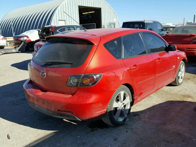 JM1BK143351238018 - 2005 MAZDA 3 HATCHBAC RED photo 4