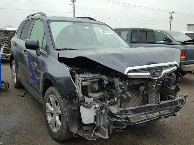 JF2SJAHC2EH446803 - 2014 SUBARU FORESTER 2 BLUE photo 1