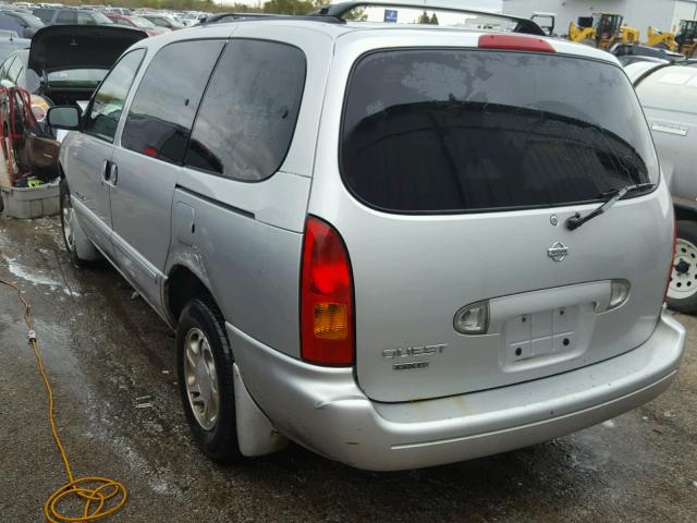 4N2XN11T8YD846408 - 2000 NISSAN QUEST SE SILVER photo 3