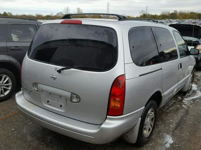 4N2XN11T8YD846408 - 2000 NISSAN QUEST SE SILVER photo 4